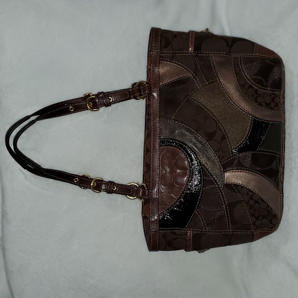 Coach Mosiac Signature Patchwork East West Tote Bag 13516 - Picture 3 of 16